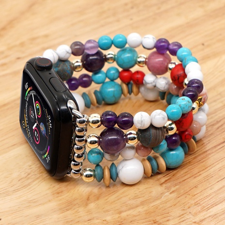 Bohemian Style White Green Turquoise Watch Band Suitable for Applewatch's discount tags