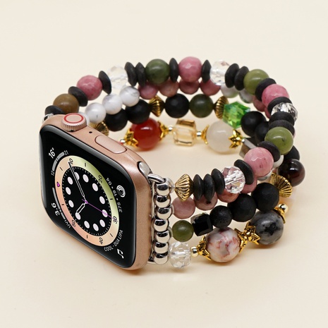 Mode Neue Kristall Perlen Uhr Band Anwendbar für Applewatch's discount tags