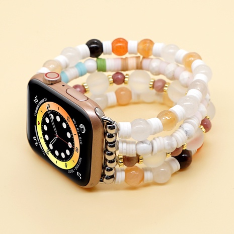 Fashion Moonstone Polymer Clay Watch Band Applicable for Applewatch's discount tags