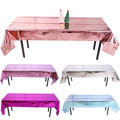 Fashion Solid Color PET Disposable Dining-Table Decoration Supplies tablecloth
