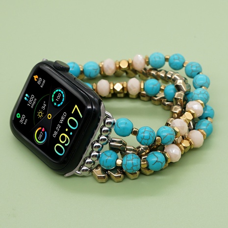 New Arrival 8mm Turquoise Heart Alloy Strap for Applewatch's discount tags