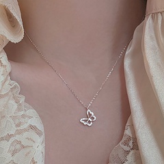 Simple Style Butterfly Alloy Plating Necklace 1 Piece