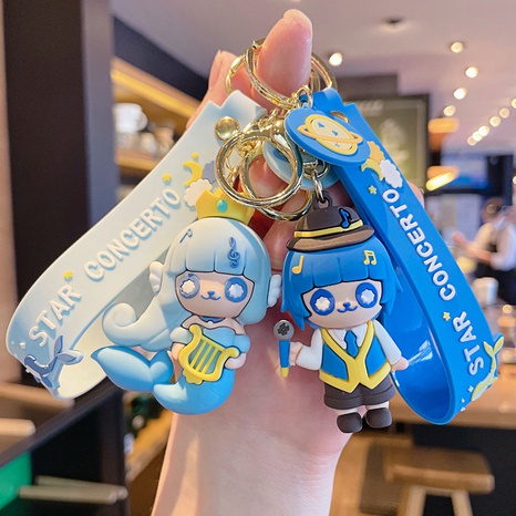Cute Cartoon Character PVC Bag Pendant Keychain's discount tags