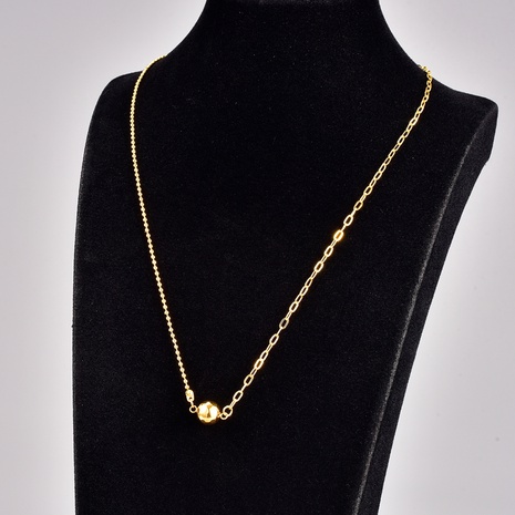 Ethnischer Stil Geometrisch Titan Stahl Halskette Mit Anhänger Vergoldet Edelstahl Halsketten's discount tags