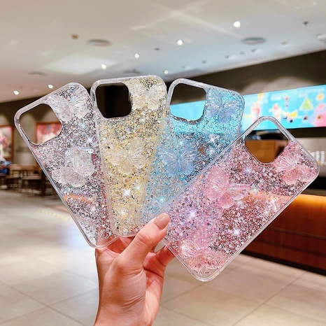Fashion Butterfly Sparkly Silica Gel  iPhone Phone Cases's discount tags