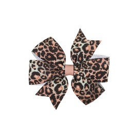Fashion Plaid Bow Knot Leopard Cloth Hair Clip 1 Piecepicture18
