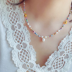 Ethnischer Stil Geometrisch Perlen Glas Perle Halskette