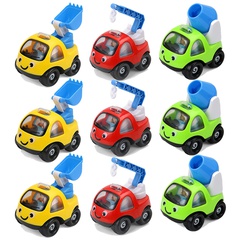 Mini coche de ingeniería para bebés con vehículo inercial de dibujos animados para niños