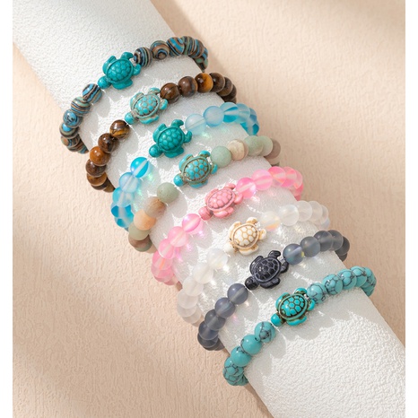 Simple Style Tortoise Glass Mesh Bracelets's discount tags