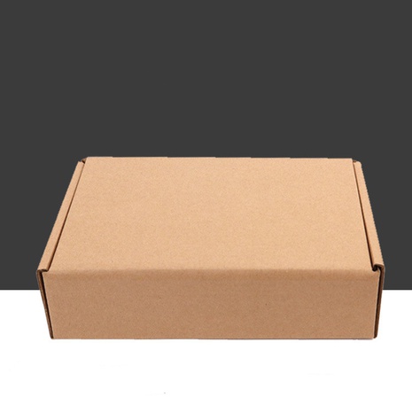 Caja de embalaje de caja de papel corrugado grande marrón Simple's discount tags