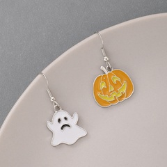 Funny Pumpkin Ghost Alloy Drop Earrings