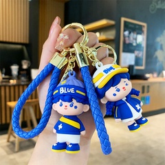 Cartoon Style Doll PVC Pu Bag Pendant Keychain