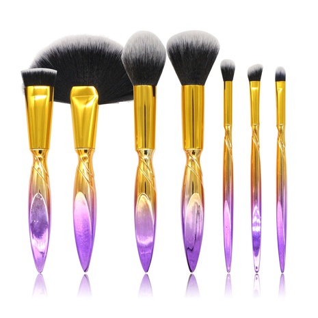 Mode versicolore Fibre Artificielle Poignée En Plastique Sets D'outils De Maquillage 1 Jeu's discount tags