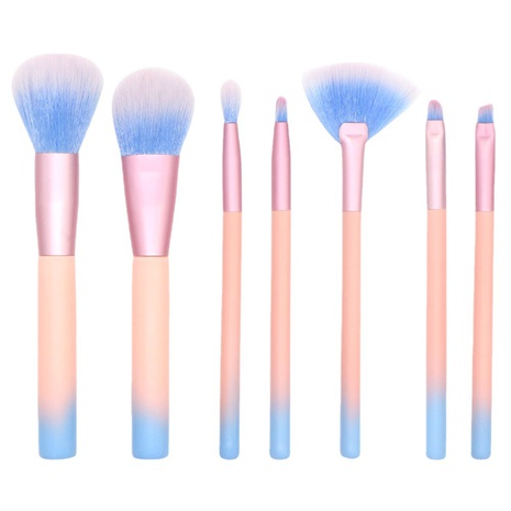 Mode Bleu Fibre Artificielle Manche En Bois Sets D'outils De Maquillage 1 Jeu's discount tags
