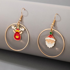 Fashion Santa Claus Alloy Plating Earrings 1 Pair