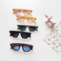 Children Unisex Fashion Solid Color Ac Cat Glasses Sunglasses