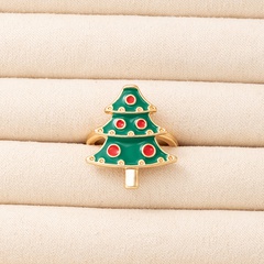 Fashion Christmas Tree Alloy Rings