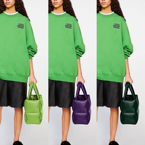 Fashion Solid Color Square Tote Bag's discount tags