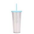 Neue 24 Unzen DoppelSchicht Kunststoff Tasse Pailletten Kreative Wasser Tassepicture21