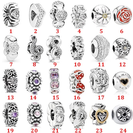 Cute Animal Fruit Silver Plating Scattered beads's discount tags