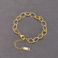 Einfacher Stil Geometrisch Titan Stahl Armbänder Vergoldet Edelstahl Armbänder