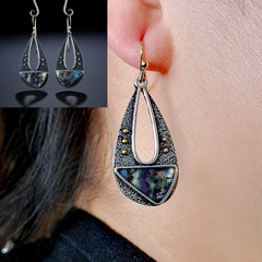 Fashion Water Droplets Alloy Plating Alloy Women'S Drop Earrings 1 Pair
