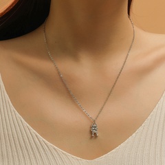 Fashion Robot Alloy Plating Necklace 1 Piece