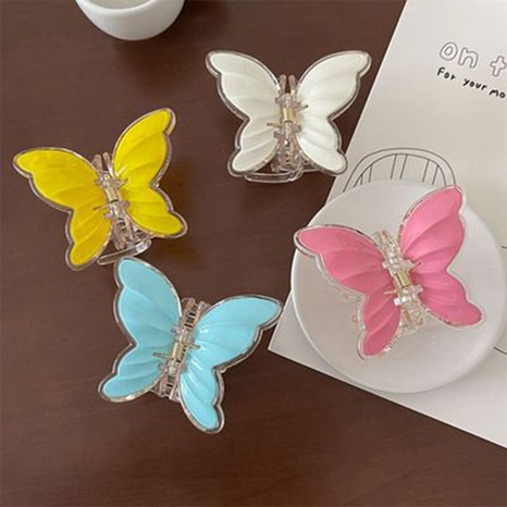 Style Simple Papillon Plastique Griffes De Cheveux's discount tags