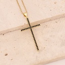 Fashion Cross Stainless Steel Copper Pendant Necklace Inlay Zircon Stainless Steel Necklacespicture18