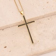 Fashion Cross Stainless Steel Copper Pendant Necklace Inlay Zircon Stainless Steel Necklacespicture20