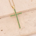 Fashion Cross Stainless Steel Copper Pendant Necklace Inlay Zircon Stainless Steel Necklacespicture23