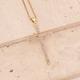 Fashion Cross Stainless Steel Copper Pendant Necklace Inlay Zircon Stainless Steel Necklacespicture26