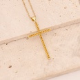 Fashion Cross Stainless Steel Copper Pendant Necklace Inlay Zircon Stainless Steel Necklacespicture27