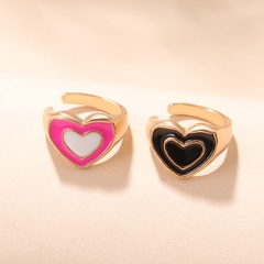 Fashion Heart Shape Alloy Plating Ear clips 2 Pieces