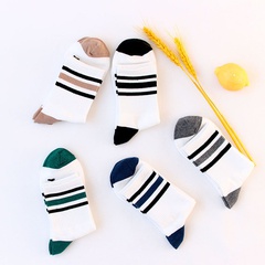 Sport Streifen Baumwolle Drucken Socken