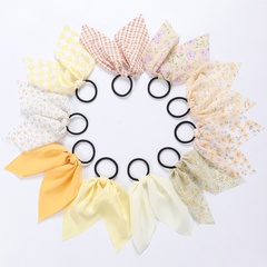 Fashion Ditsy Floral Cloth Bow Knot Hair Tie 10 Pieces