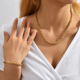 Fashion Solid Color Alloy Chain Alloy Bracelets Necklacepicture11