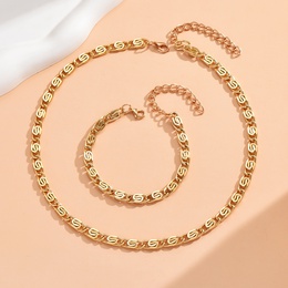 Fashion Solid Color Alloy Chain Alloy Bracelets Necklacepicture8