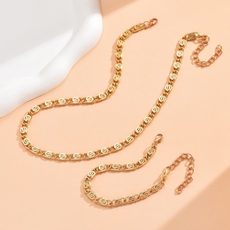 Fashion Solid Color Alloy Chain Alloy Bracelets Necklacepicture9