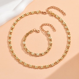 Fashion Solid Color Alloy Chain Alloy Bracelets Necklacepicture12