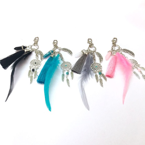 Bohemian Dreamcatcher Feather Alloy Plating Keychain 1 Piece's discount tags