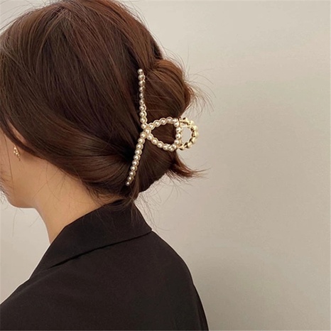 Mode Irregulär Legierung Künstliche Perlen Haarkrallen's discount tags