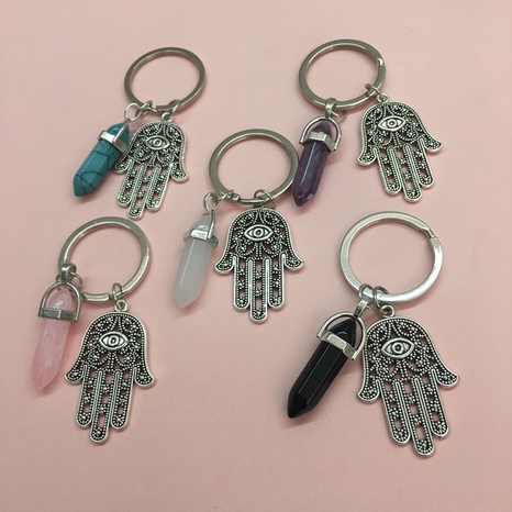 Retro Hand Of Fatima Alloy Plating Keychain 1 Piece's discount tags