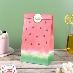 6pcs Wassermelone Geschenk Verpackung Papier Tasche Urlaub und Jahrestag Verpackung Box