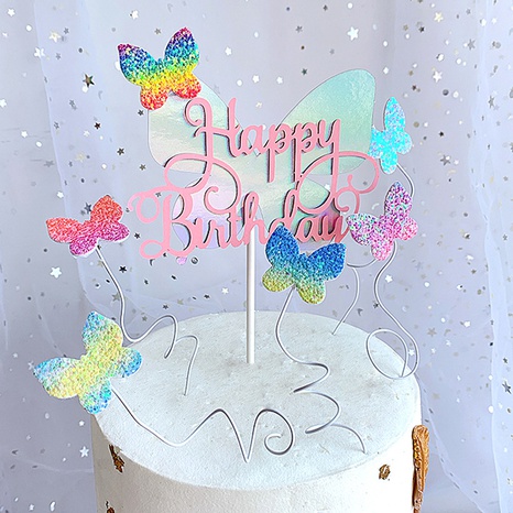 Nonwoven Paper Birthday Cake inserting card Cake Decorating Supplies's discount tags
