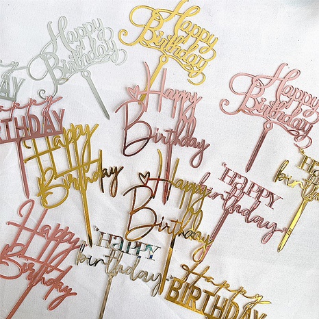 Letter Arylic Birthday Cake Decorating Supplies's discount tags