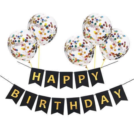 Letter Emulsion Birthday Banner Balloon's discount tags