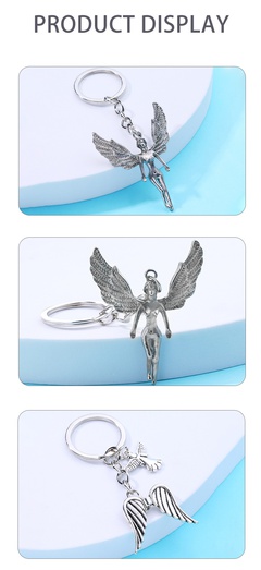 Cute Angel Wings Alloy Plating Keychain