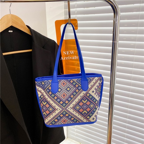 Ethnischer Stil Geometrisch Quadrat Reißverschluss Handtasche's discount tags
