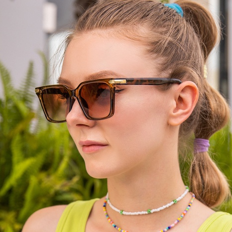 Unisex Fashion Gradient Color Pc Square Sunglasses's discount tags
